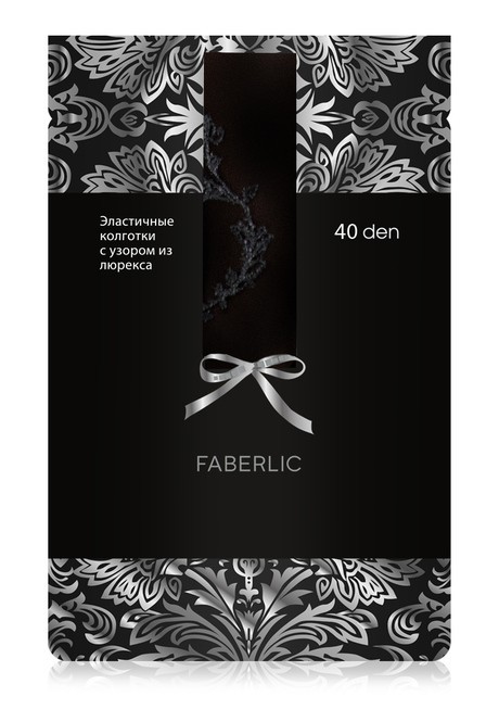 

Колготки с цветком из люрекса, 40 den, чёрные, размер , moda Faberlic, Колготки с цветком из люрекса, 40 den, чёрные, размер S, moda Faberlic