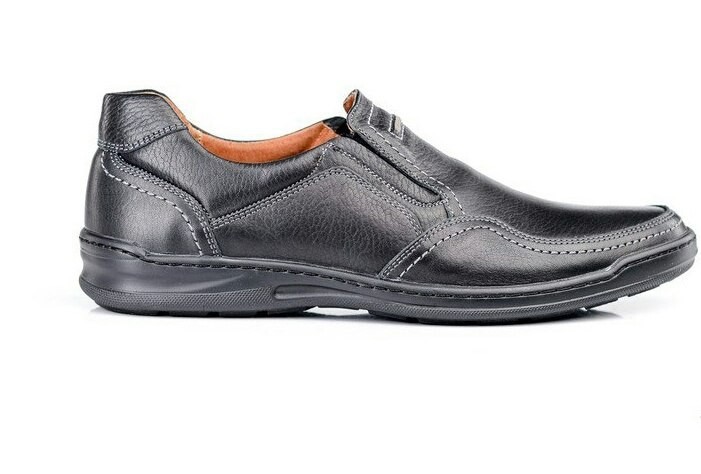 

Мужские кожаные туфли Comfort Walk black р.45