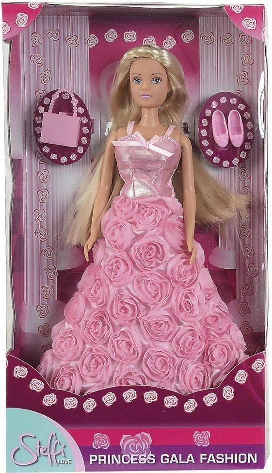 

Кукла Штеффи Princess Gala Fashion в розовом платье с розами Simba
