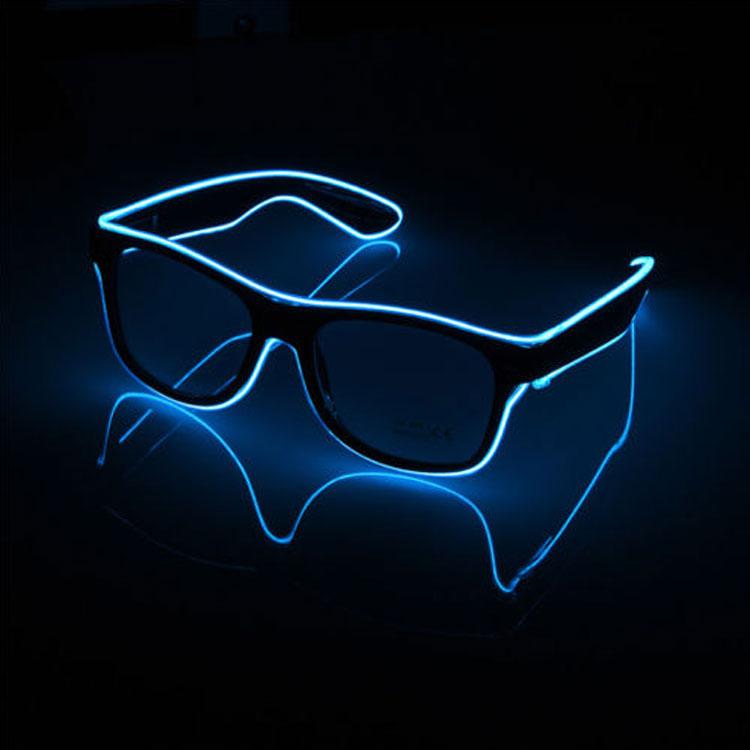 

Очки светодиодные прозрачные El Neon ray blue неоновые