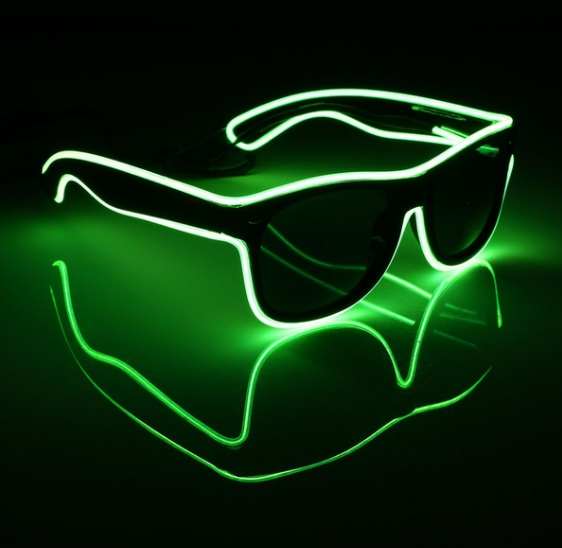 

Очки светодиодные солнцезащитные El Neon ray green неоновые