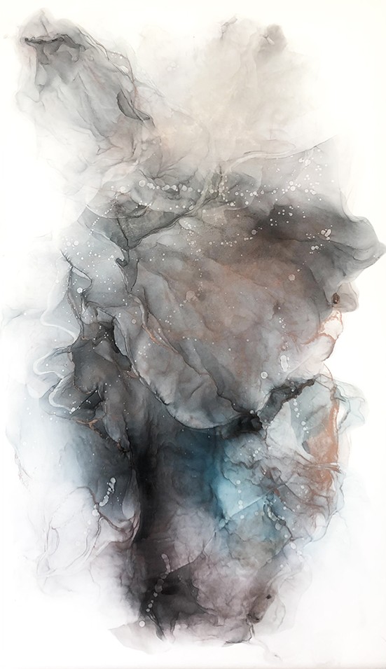

Интерьерная картина АБСТРАКЦИЯ №4 флюид арт (fluid art) размером 530х900мм Frames Posters Decor