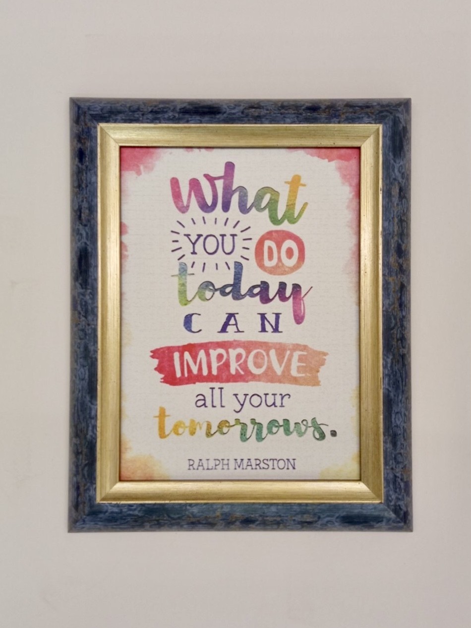 

Постер-мотивация «What you do today can improve all your tomorrows» в раме 24х30см Frames Posters Decor