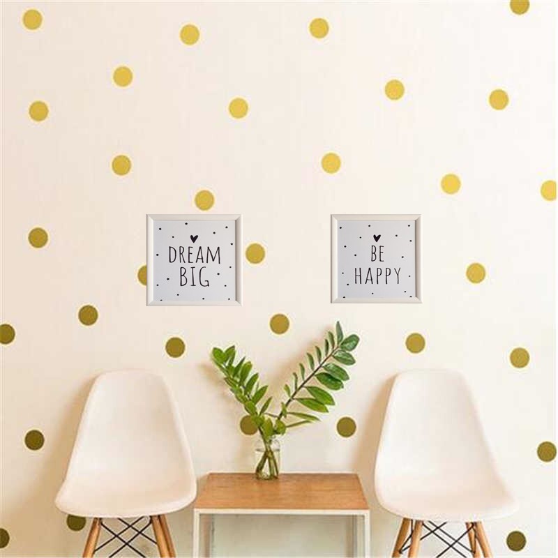 

2 постера "Be Happy", "Dream Big", в деревянных рамах 275х275мм Frames Posters Décor