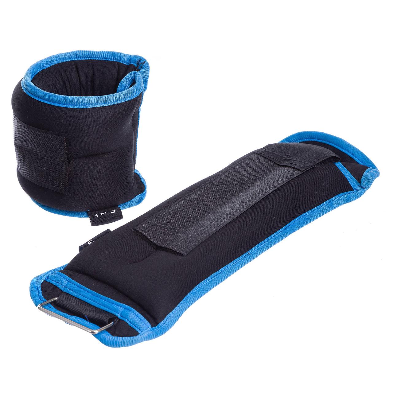 

Утяжелители для рук и ног Zelart My Fit 1302-3 2 шт по 1,5 кг Black-Blue