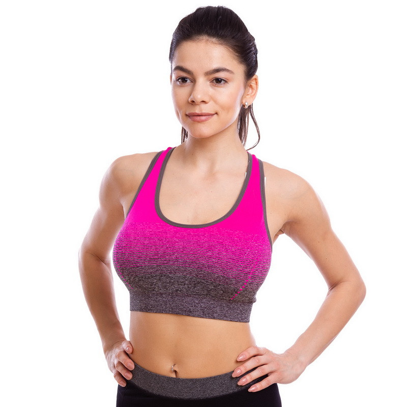 

Спортивный топ для фитнеса и йоги Zelart My Fit 9903 размер  (44-48) Pink-Grey, Спортивный топ для фитнеса и йоги Zelart My Fit 9903 размер L (44-48) Pink-Grey