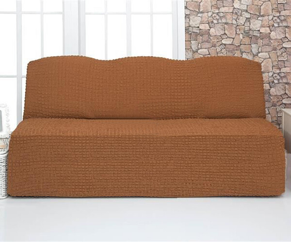 

Чехол для мебели Naperine диван жатка без подлокотников и оборки Горячий шоколад