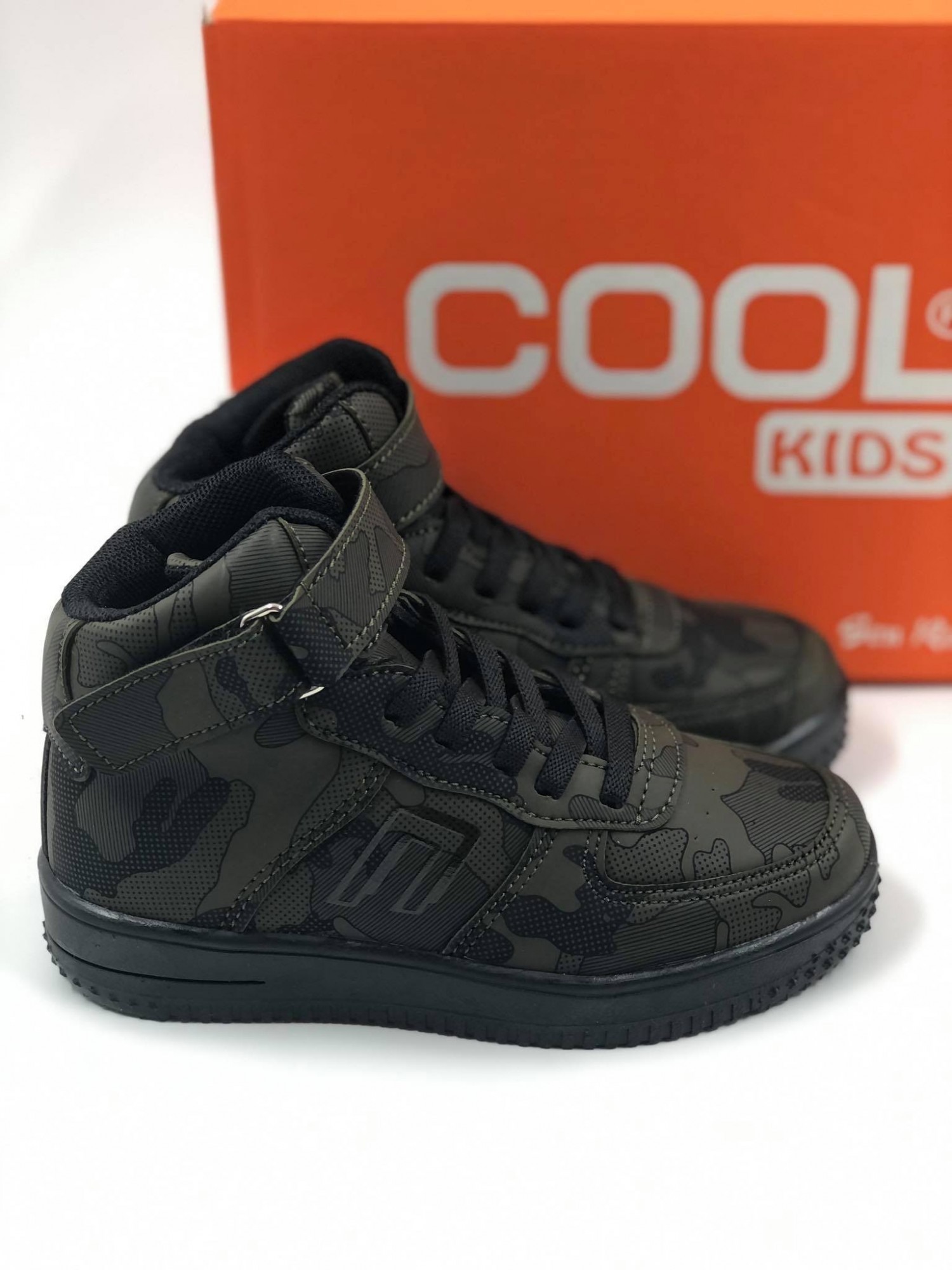 

Ботинки Cool KIDS камуфляж искусственная кожа 26 р. 16,5 см хаки