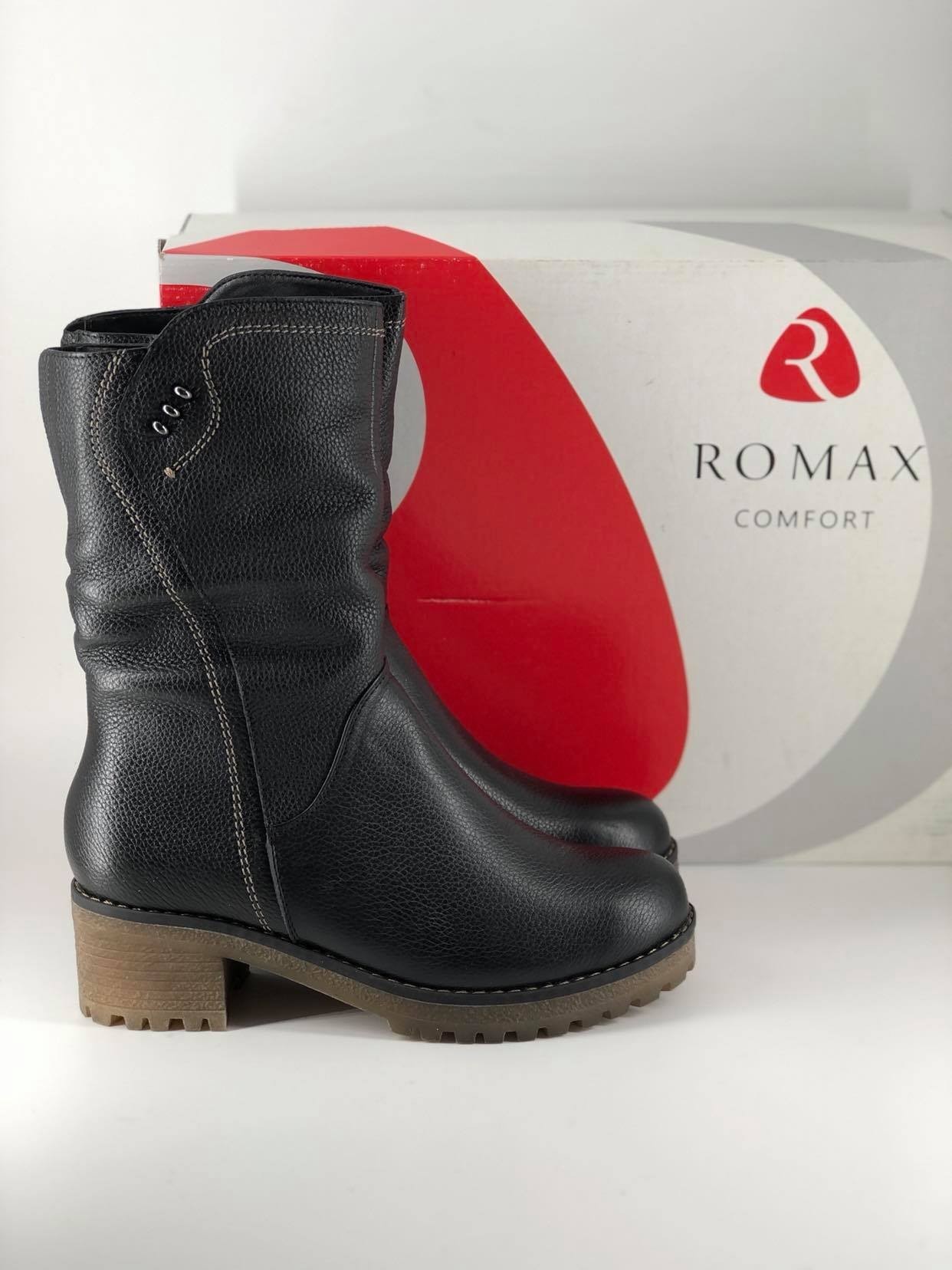 

Женские сапоги ROMAX М350-F кожа 37 р. 24 см. коричневые