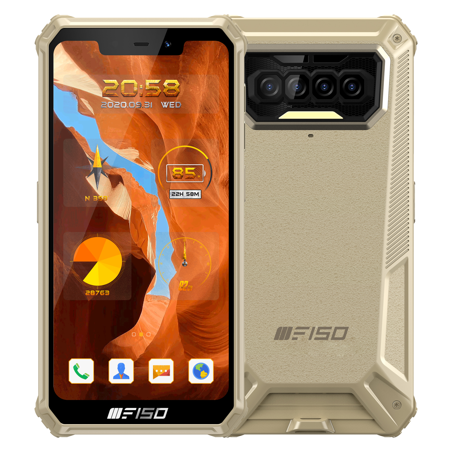 

Мобільний телефон OUKITEL F150 B2021 yellow 6/64Gb IP69K 5.86" NFC 8000mAh (815 zp)