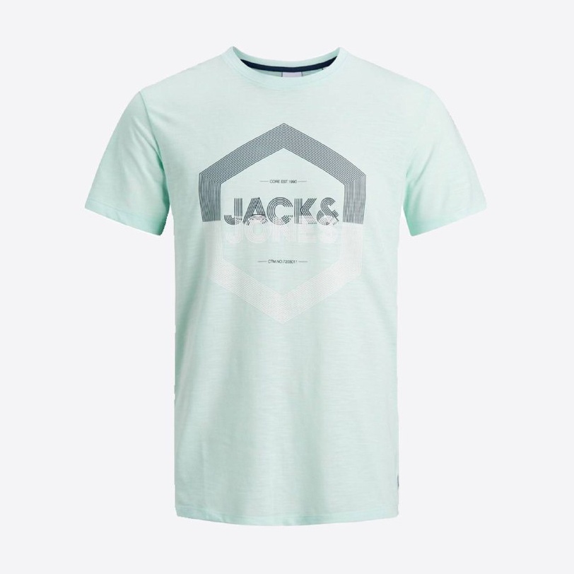 

Футболка Jack & Jones 12182603-68596 S Bleached Aqua