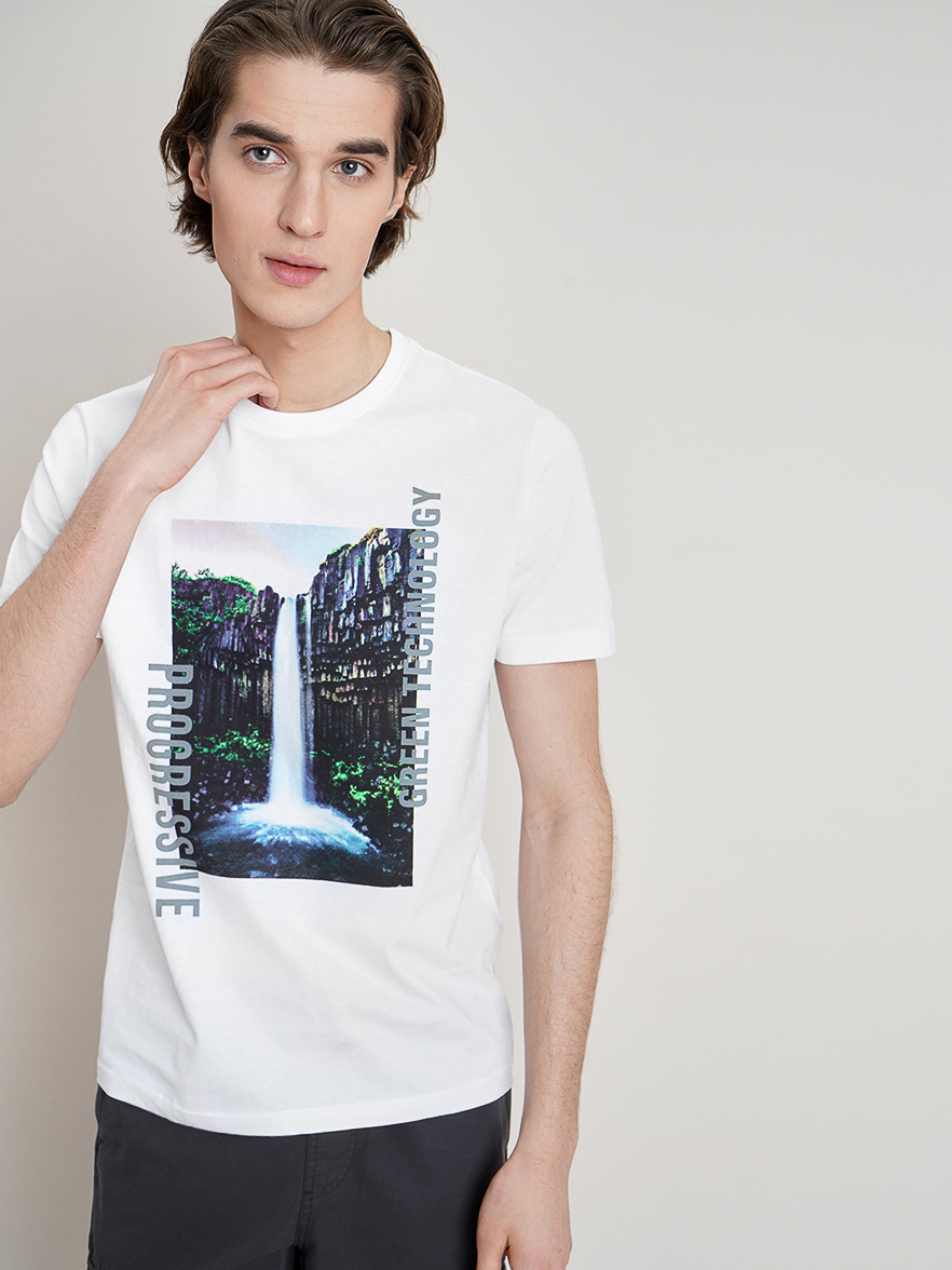 

Футболка O'STIN Casual 55R6RCBZ8N M Белая
