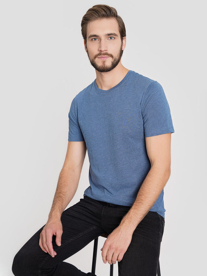 

Футболка O'STIN Casual ELXW2L63LT S Индиго