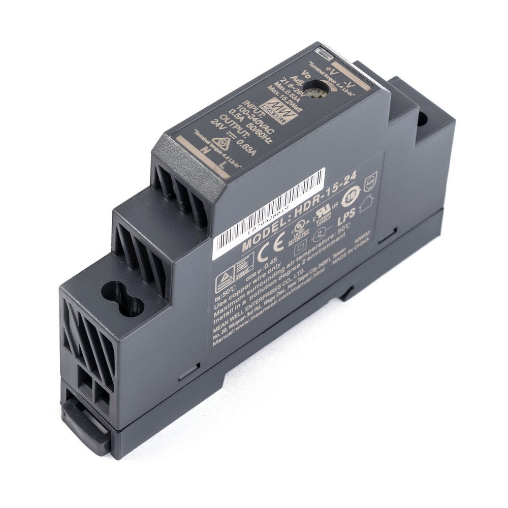 

Блок питания MeanWell 15.2W 24V IP20 (HDR-15-24)