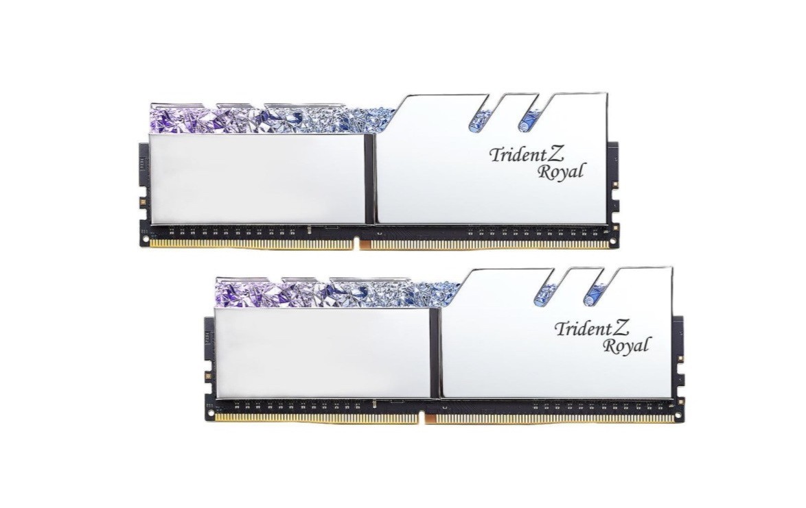 

Оперативная память DDR4 32GB (2x16GB) G.Skill TridentZ Royal RGB 3600 MHZ (PC4 28800) F4-3600C19D-32GTRS