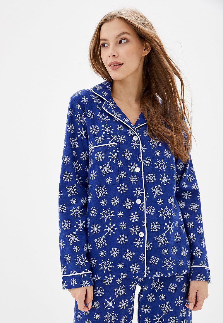 

пижама Sleeping mood Синие снежинки  blue, пижама Sleeping mood Синие снежинки S blue