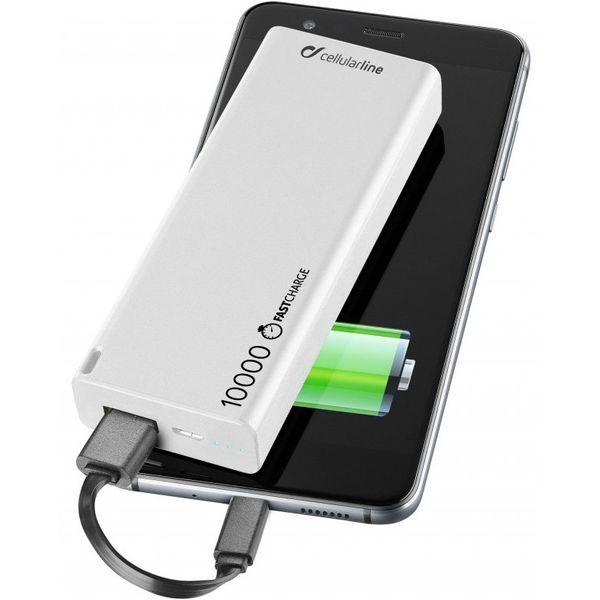 

УМБ Cellularline FreePower Slim 10000 white