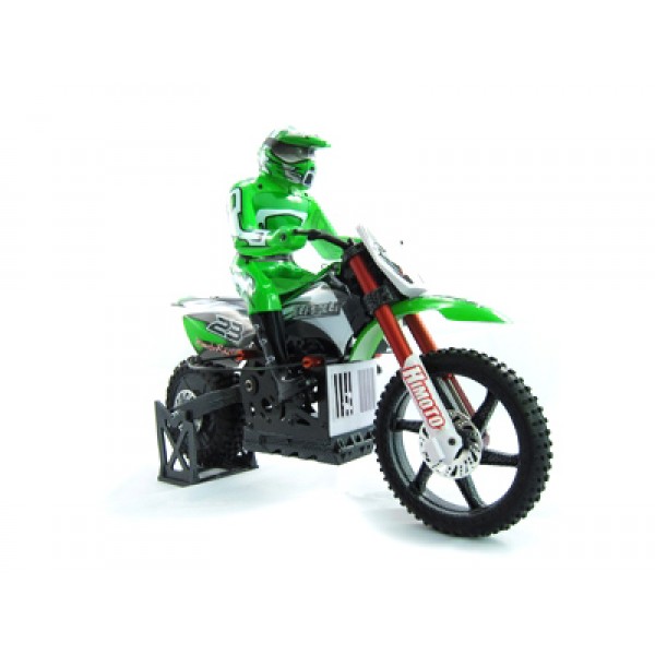 

Радіокерована модель Мотоцикл 1:4 Himoto Burstout MX400 Brushed (зелений)
