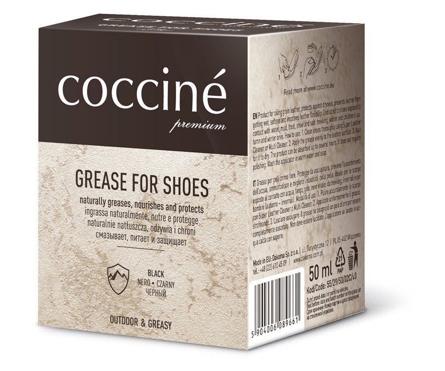 

Жир для обуви Coccine GREASE 50мл Черный 55/29/50/02