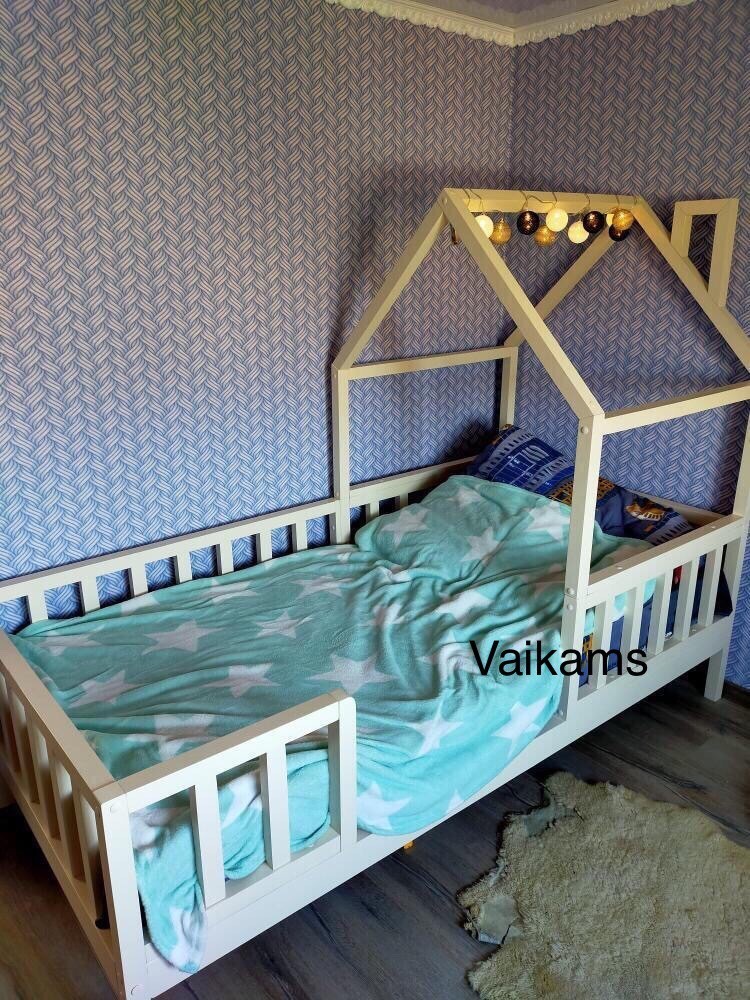 

Детская кровать домик LittleBabyDreams Everest 160/80 белая