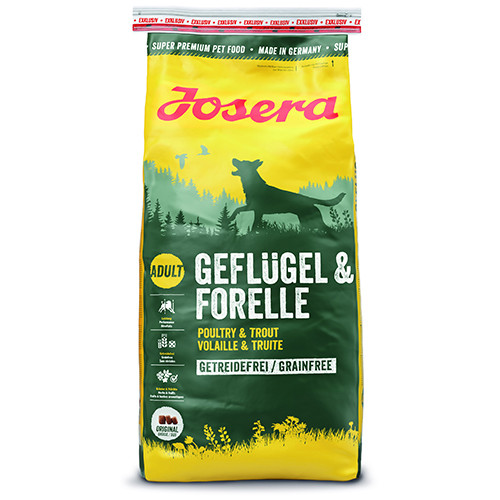 

Сухой корм Josera Dog Geflugel & Forelle беззерновой высокобелковый для взрослых собак (птица) 15кг
