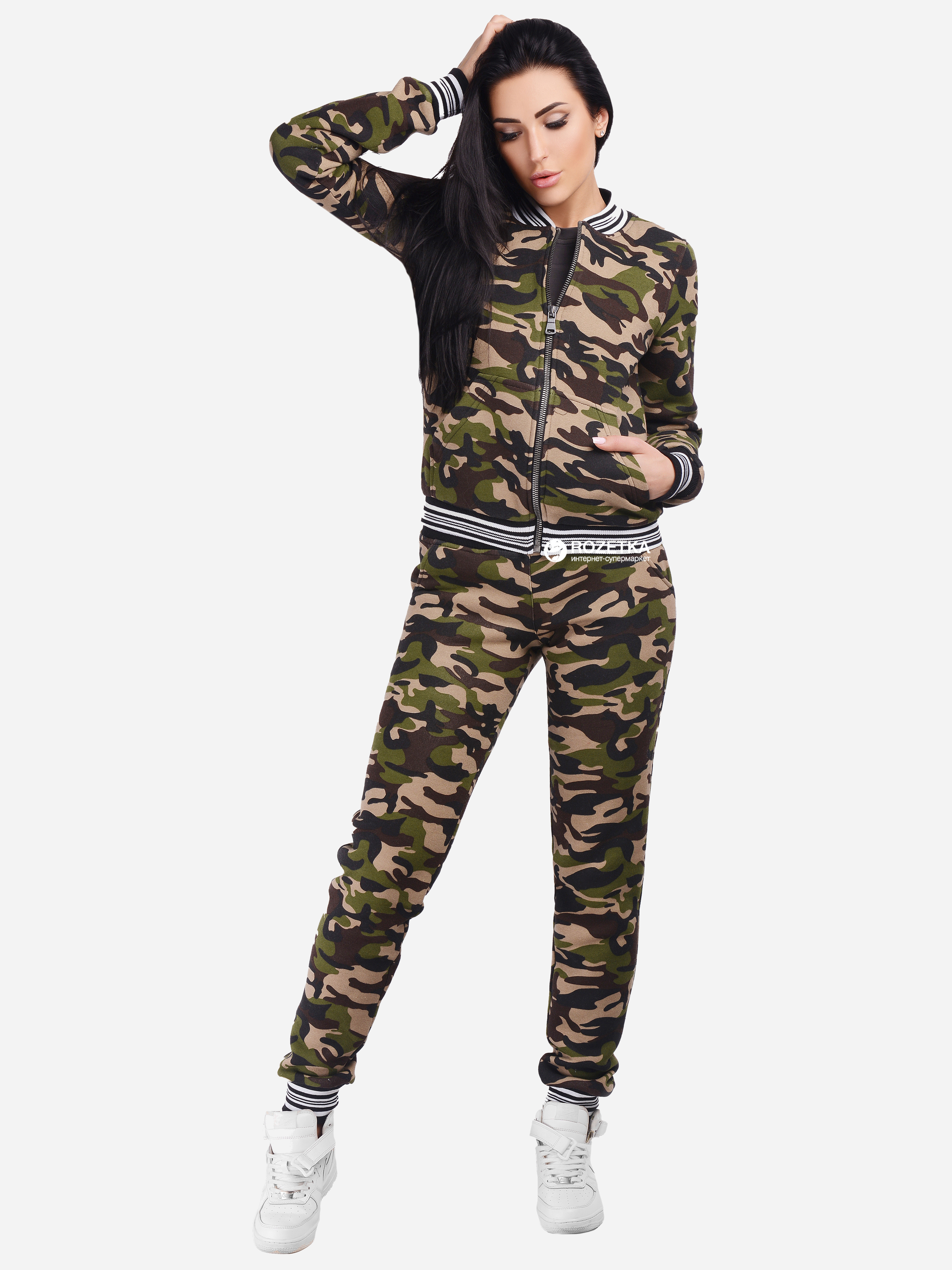 

Спортивный костюм Carica KM-2116-1  Хаки, Спортивный костюм Carica KM-2116-1 XS Хаки