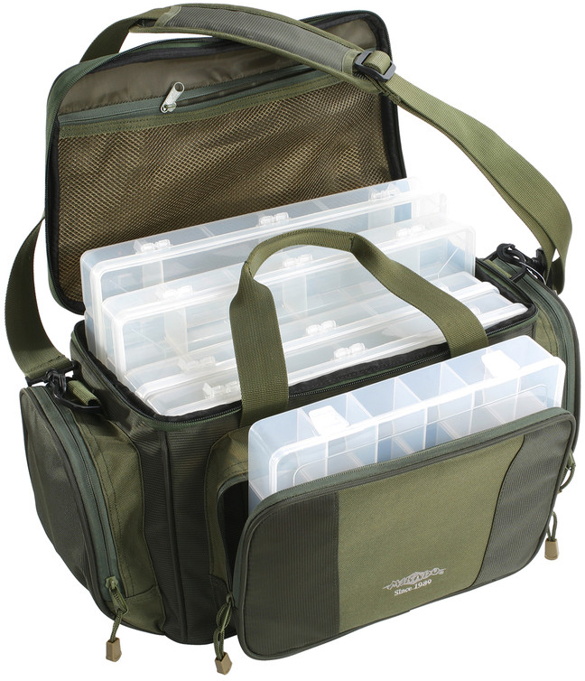 

Сумка Mikado UWI-362401 для рыбалки многофункциональная + 5 коробок 50x22x26 см (UWI-362401)