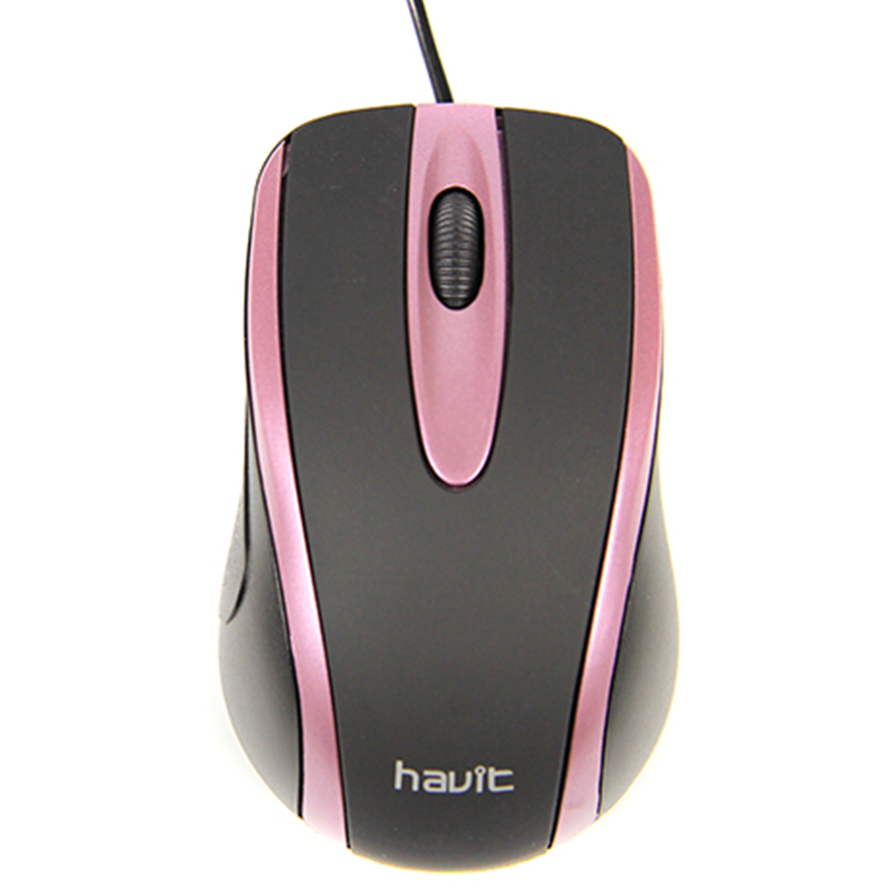 

Мышь Havit HV-MS753 USB, Чёрный/фиолетовый