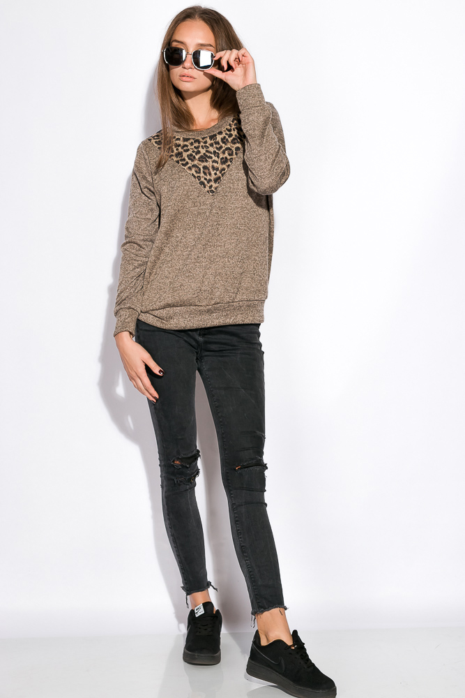 

Свитшот женский Time of Style 120PDNK0105 XS Бежевый меланж