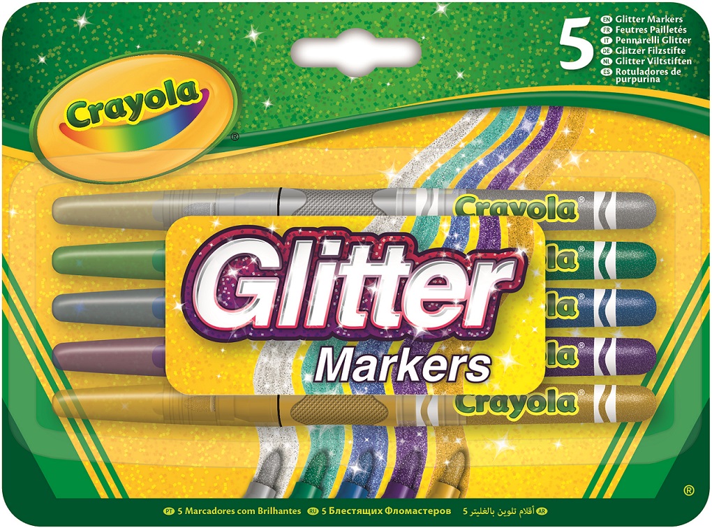 

Фломастеры с блестками Glitter markers (5 шт), Crayola (12-53182)