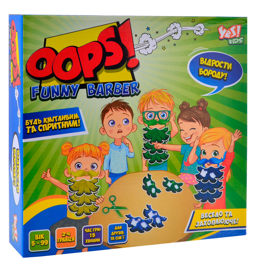 

Oops! Отрасти бороду!, настольная игра, Yes Kids (12-69917)