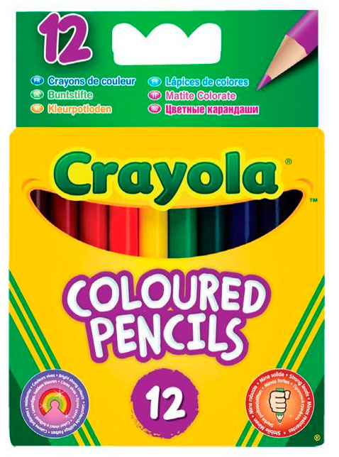 

Короткие цветные карандаши (12 шт), Crayola (12-664)