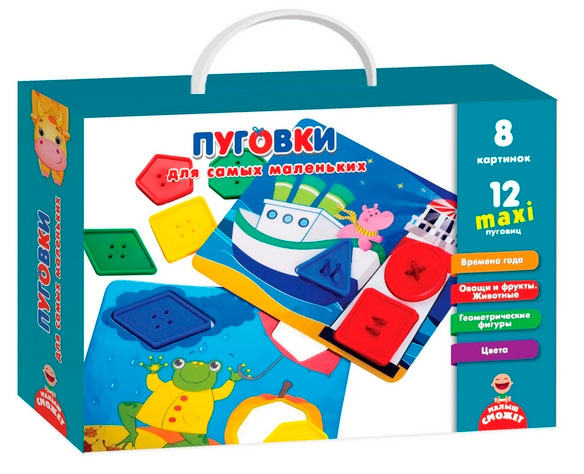 

Пуговки для самых маленьких, игра с фурнитурой (рус), Vladi Toys (12-68808)