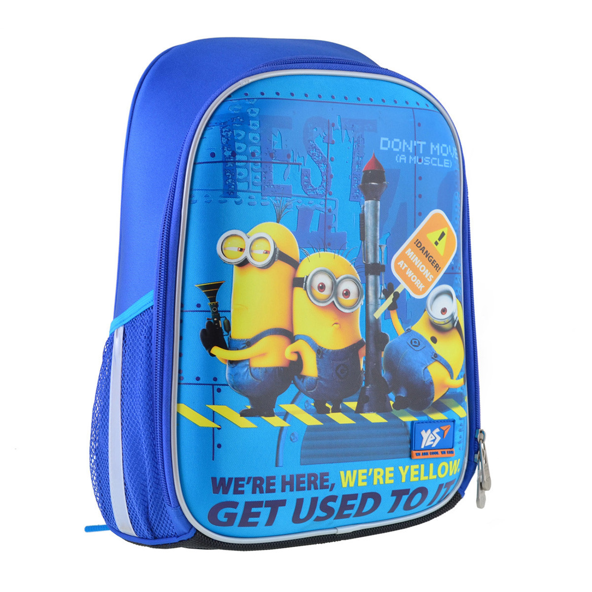 

Рюкзак школьный каркасный для мальчика YES H-27 "Minions" 12 л 36х25х13 см Синий