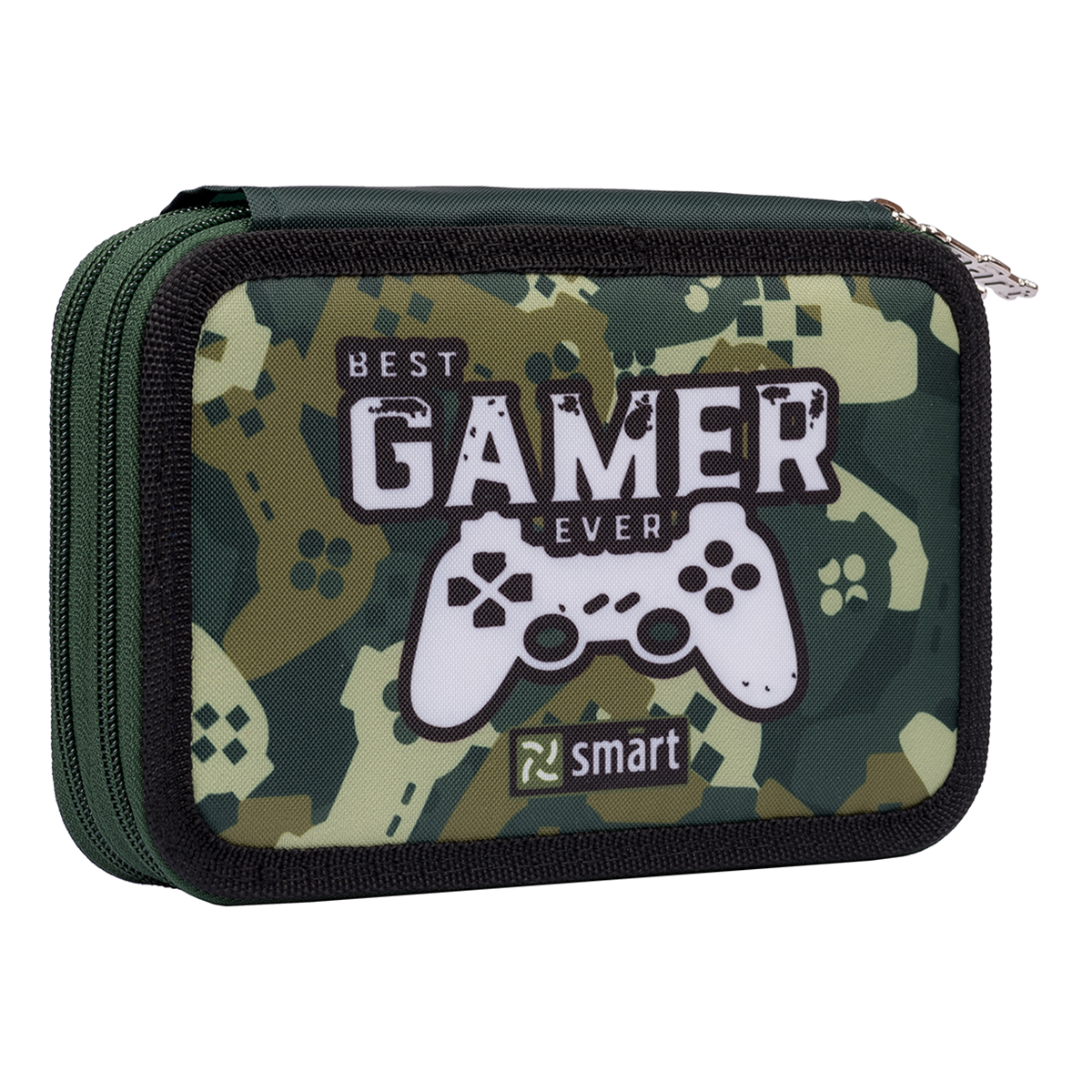 

Пенал школьный твердый двойной 14х21х4см SMART Best Gamer Зеленый (532574)