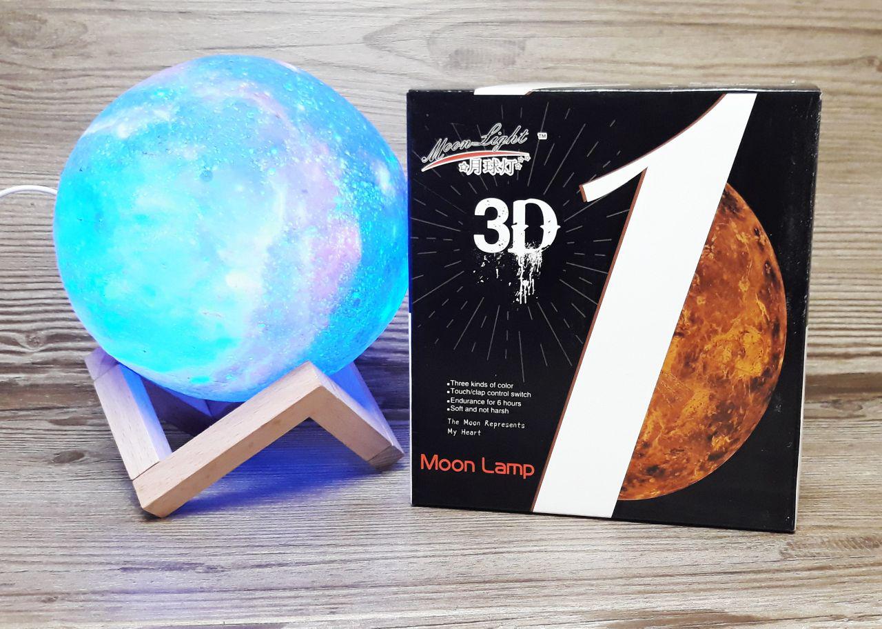 

Настольный ночник 3D светильник Magic 3D Moon Light Луна на аккумуляторе с тремя режимами света