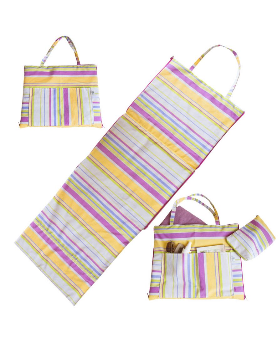 

Пляжный коврик-сумка Stripe 138х48 Прованс
