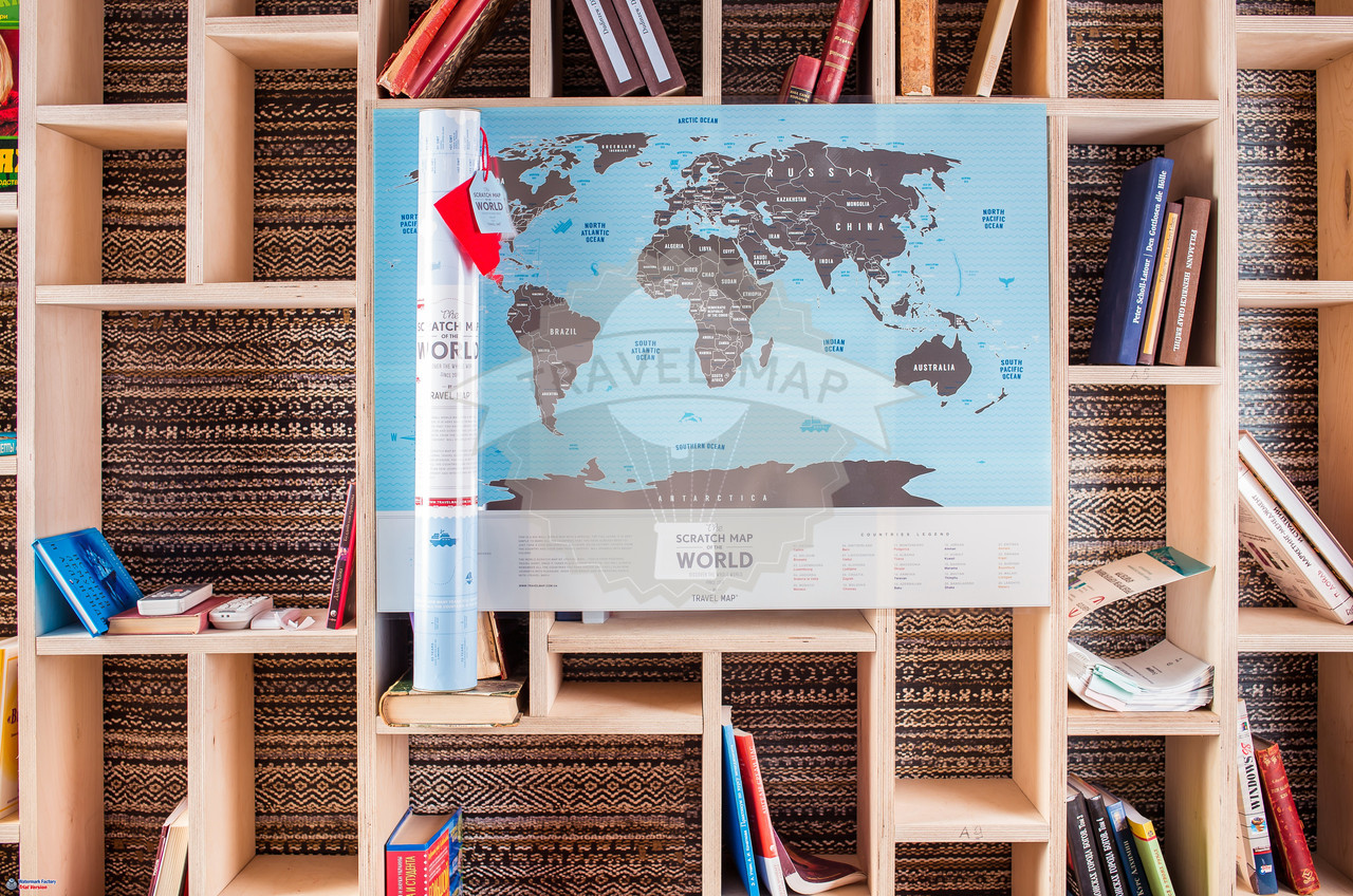 

Скретч-карта мира Travel Map Человеку, у которого всё есть