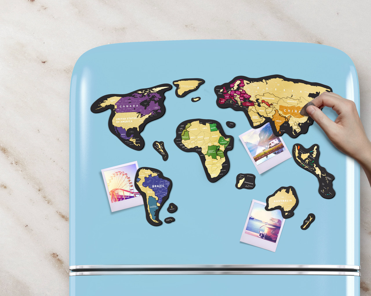 

Скретч-карта мира Travel Map Magnetic World