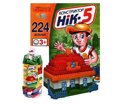 

Конструктор ЮНИКА "НИК-5" 224 детали (70927)