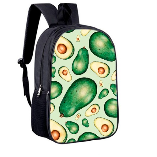 

Детский городской рюкзак 28Х38 с печатью "Авокадо" школьный ранец с принтом