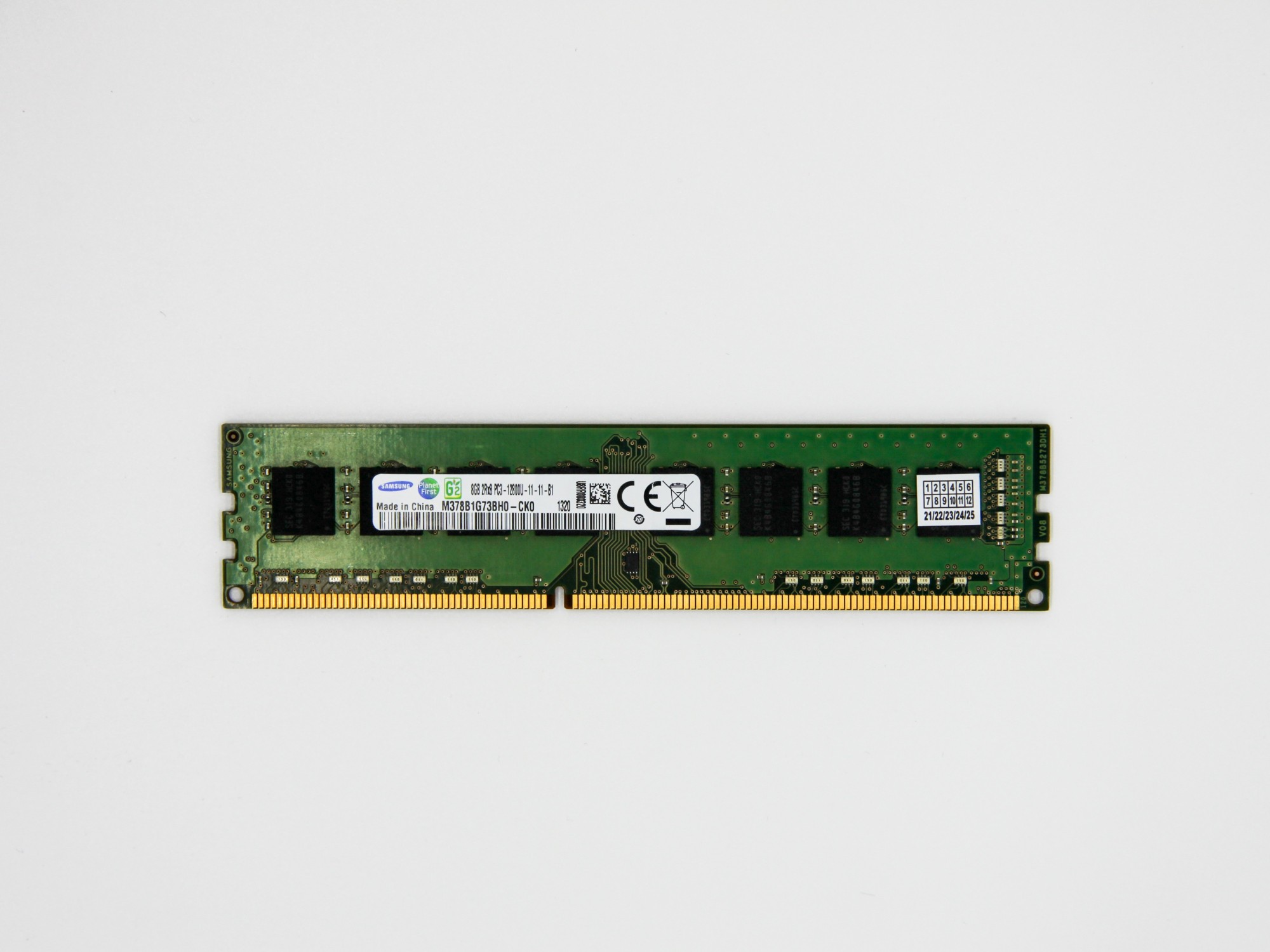 Оперативная память Samsung DIMM 8Gb DDR3-1600MHz PC3-12800 CL11 (M378B1G73BH0-CK0) Refurbished