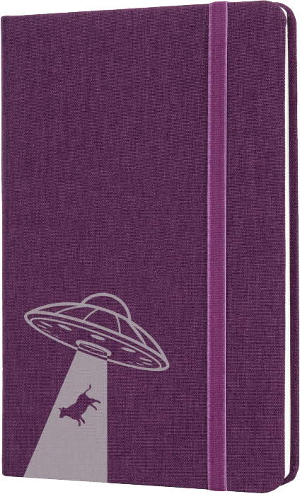 

Деловая записная книга Optima UFO А5 128 л Сиреневая (O27191-06)