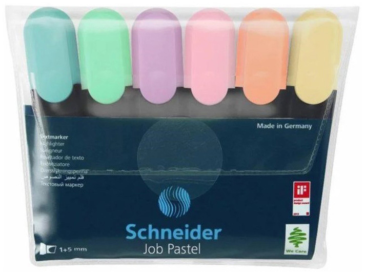 

Набор маркеров текстовых Schneider Job 150 1-4.5 мм в блистере 6 шт (S115097)