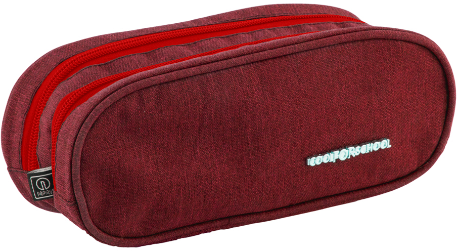 

Пенал Cool For School мягкий 2 молнии Бордовый (CF85397-18)