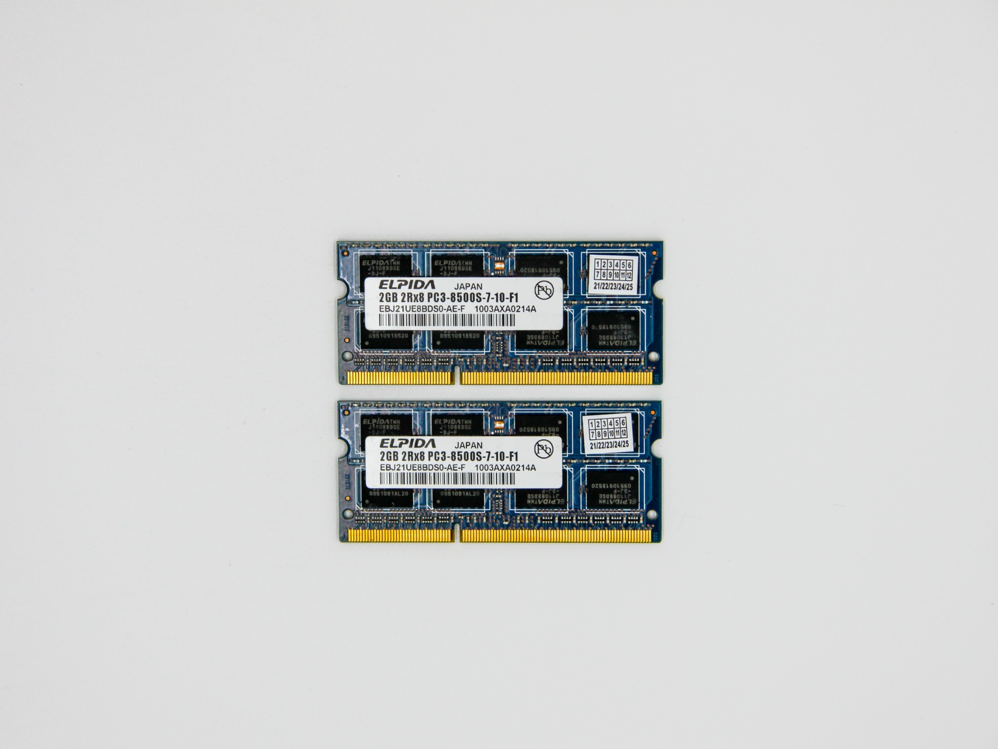 Оперативная память Elpida SODIMM 4Gb (2*2Gb) DDR3 1066MHz PC3-8500 CL7 ...