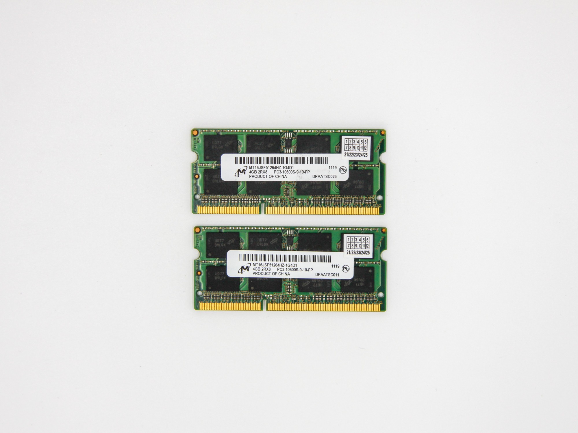 

Оперативная память Micron SODIMM 8Gb (2*4Gb) DDR3-1333MHz PC3L-10600 CL9 (MT17JSF51264HZ-1G4D1) Refurbished
