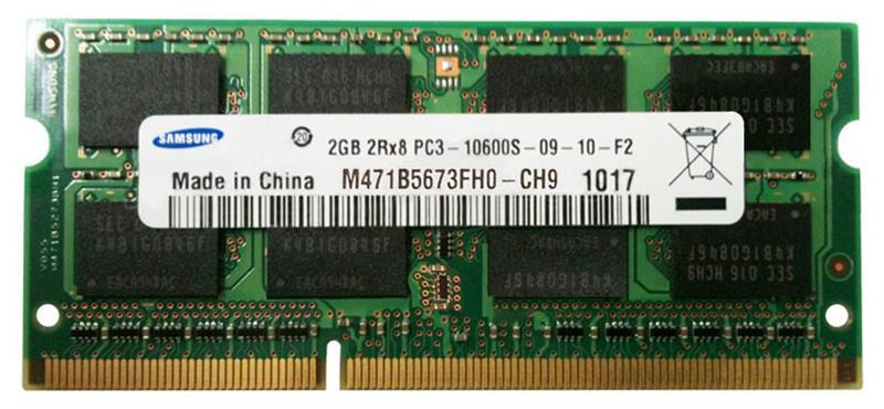 

Пам'ять Samsung 2GB SO-DIMM DDR3 1333 MHz - (M471B5673FH0-CH9)
