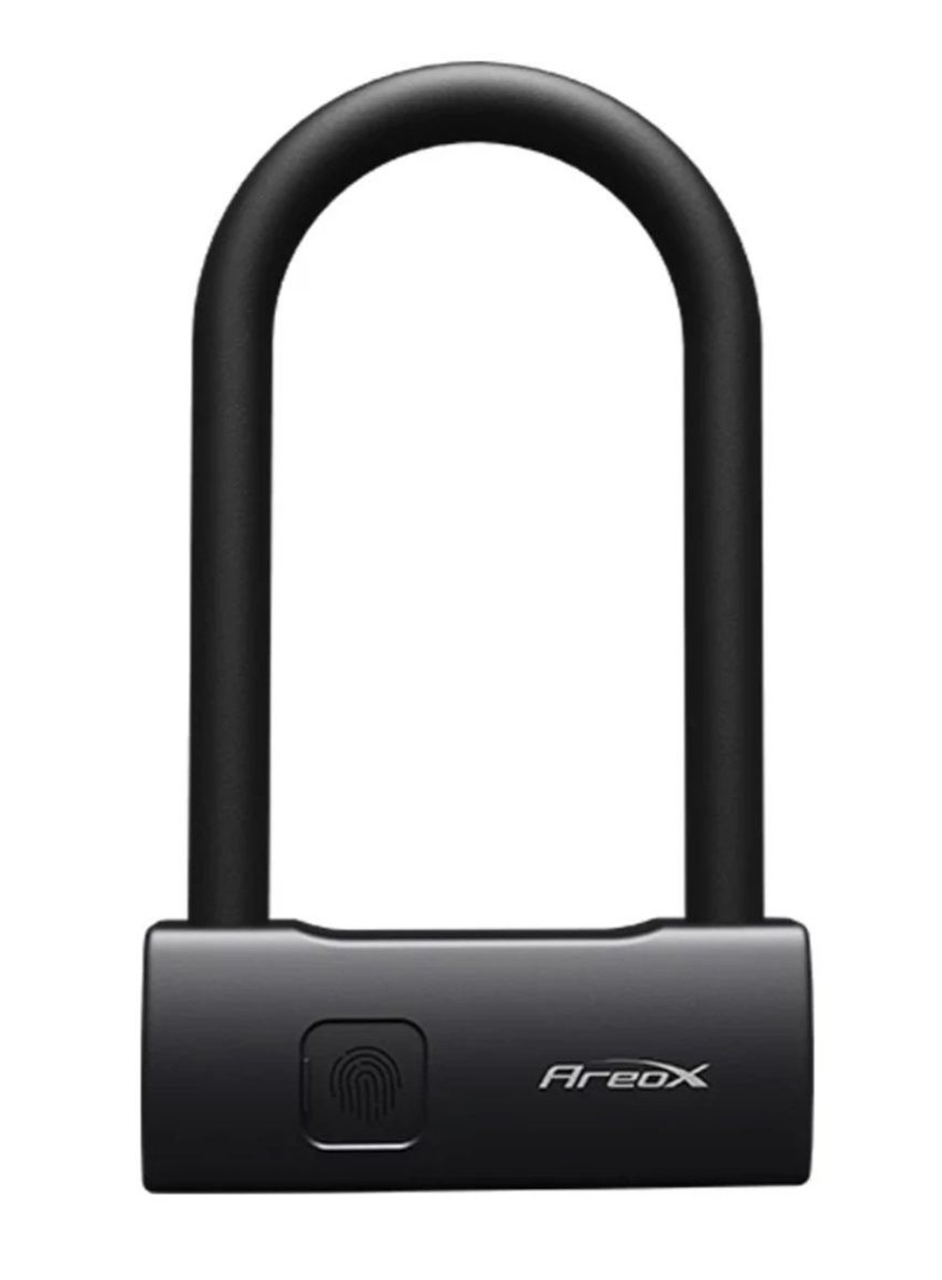 

Вело-мото замок біометричний Areox finger print U-lock Short Чорний (727750)