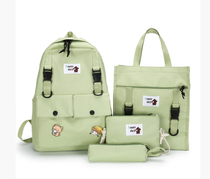 

Рюкзак женский сумки пенал Комплект Sugebag Салатовый (188G)